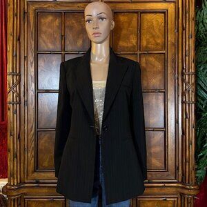 Anne Klein Napoli Gradient Pinstripe Tailored Blazer